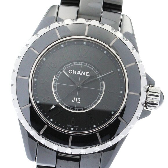 CHANEL J12 H3828 Intense black black Dial Quartz Ladies Watch_883529 - Picture 2 of 7